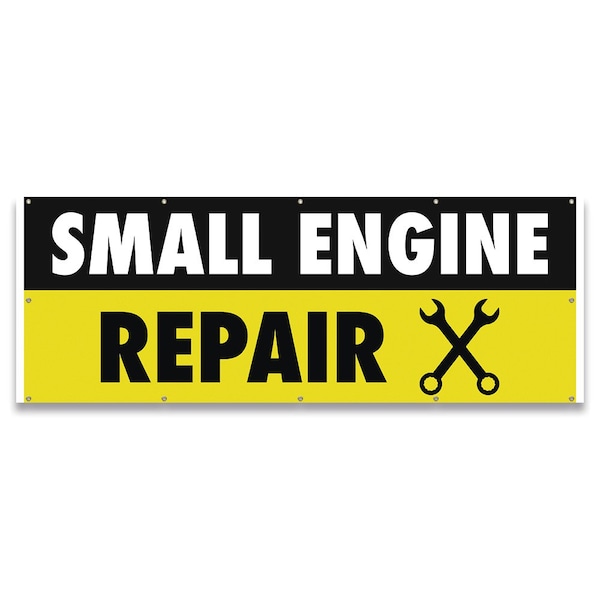 Small Engine Repair Banner Concession Stand Food Truck Single Sided